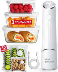 Chef Preserve dispositivo frontal mostrando diseño compacto y ahorro de espacio