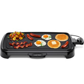 Chefman plancha frontal mostrando superficie amplia y fácil manejo