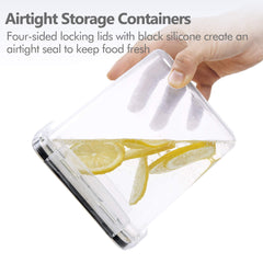 CHEFSTORY tall container filled with spaghetti, easy ingredient viewing