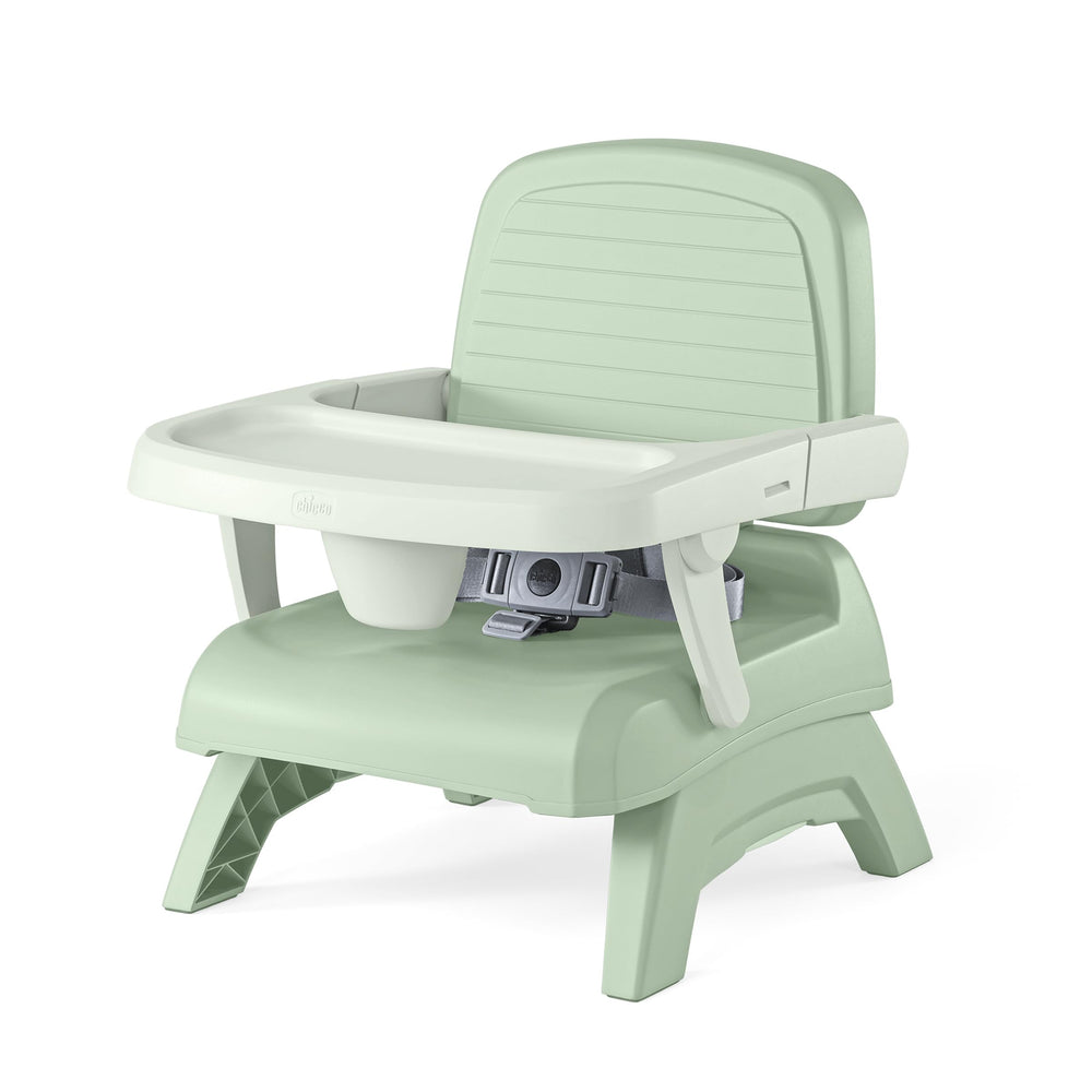 Chicco Bento frontal fijado a una silla para comidas con seguridad