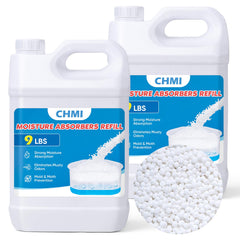CHMI empaque frontal de recarga 18 lb mostrando capacidad y sin fragancia