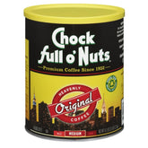 Chock Full o' Nuts lata frente mostrando diseño y conservación