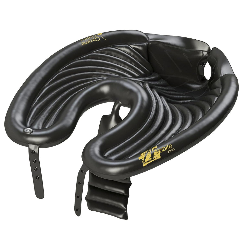 Chrome Cherry bandeja frontal inflable mostrando forma y borde cómodo