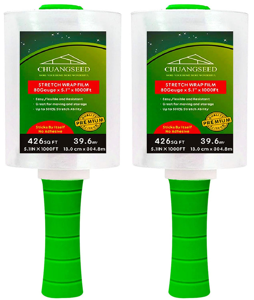 CHUANGSEED rollo frontal mostrando ancho y longitud para embalaje seguro