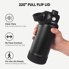 CIVAGO boquilla ancha vista superior para beber rápido y sin derrames