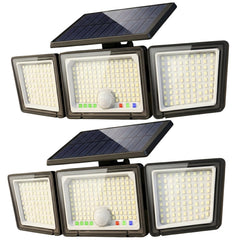 CLAONER vista frontal de luz solar tres cabezas para iluminación potente