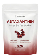 ClarityMD frontal del envase mostrando dosis 12 mg y beneficios claros