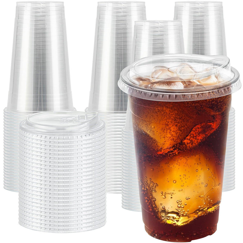 Clawsoff vaso 20 oz frontal mostrando transparencia y presentación de bebida