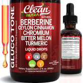 Clean Nutraceuticals botella frontal mostrando etiqueta clara y uso práctico