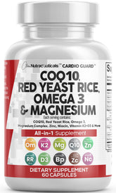 Clean Nutraceuticals frasco frontal mostrando CardioGuard y beneficios integrales