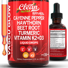 Clean Nutraceuticals frasco frente mostrando etiqueta clara y beneficios