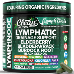 Clean Nutraceuticals empaque frontal que destaca la mezcla orgánica y beneficios