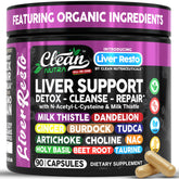 Clean Nutraceuticals frasco frontal mostrando etiqueta clara y beneficios