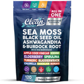 Clean Nutraceuticals frasco frontal mostrando etiqueta y cantidad 120 cápsulas beneficio de conveniencia