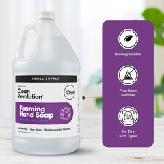 Clean Revolution recargando dispensador de cocina, uso sencillo y limpio