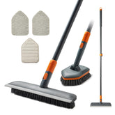 CLEANHOME frente del cepillo y accesorios mostrando versatilidad