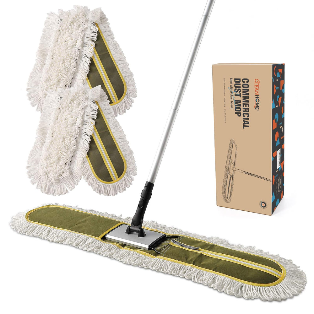 CLEANHOME mopa comercial frontal mostrando la cabeza ancha y acabado profesional