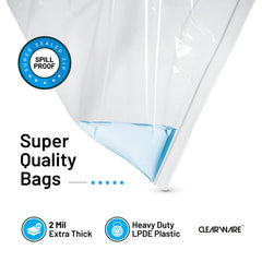 CLEARWARE bolsas en armario organizando ropa y ahorrando espacio