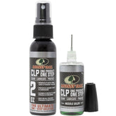 CLENZOIL botella frontal mostrando kit y beneficios de mantenimiento