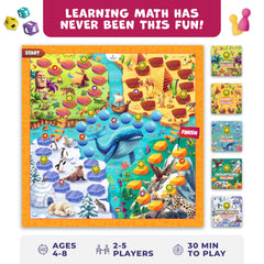 Clever Fox Play cartas y fichas en primer plano para práctica numérica