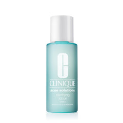 Clinique botella frontal mostrando diseño y tamaño práctico