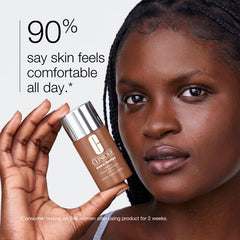 Clinique textura cremosa extendida, fácil difuminado y cobertura natural