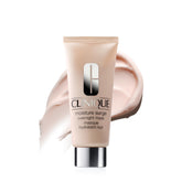 Clinique frasco delantero de Moisture Surge mostrando envase y beneficio de hidratación nocturna