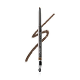 Clinique Quickliner frontal del envase mostrando el lápiz en Dark Chocolate, fácil aplicación