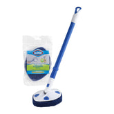 Clorox cepillo frontal con paquete mostrando diseño y beneficio ergonómico