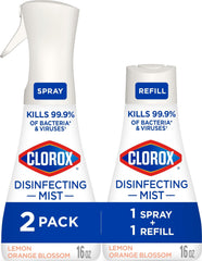 Clorox boquilla frontal mostrando envase y beneficio de desinfección rápida