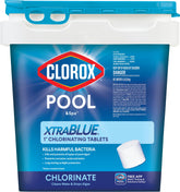 CLOROX Pool&Spa envase frontal de XtraBlue 5 lb mostrando diseño y cantidad