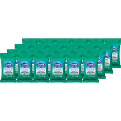 Clorox to go frontal del empaque mostrando portabilidad y conveniencia