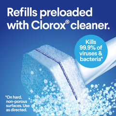 Clorox detalle de textura de almohadilla resaltando fibras y poder de fregado