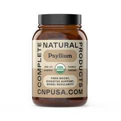 Complete Natural Products empaque frontal de cápsulas psicolium práctico