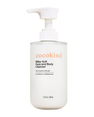 Cocokind envase frontal del limpiador milky soft mostrando el diseño y tamaño