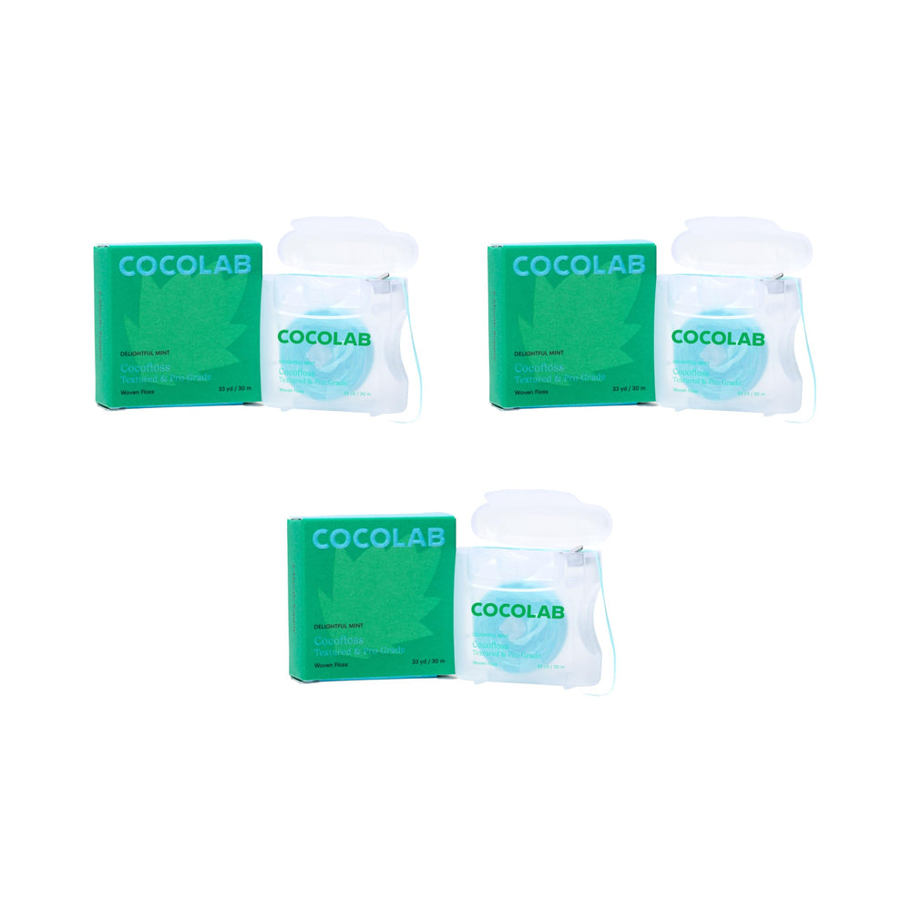 Cocolab Cocofloss vista frontal del envase mostrando diseño y fragancia menta