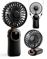 coldSky vista frontal del ventilador negro mostrando diseño compacto y control fácil