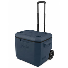 Coleman Chiller 60qt vista frontal mostrando diseño robusto y portabilidad