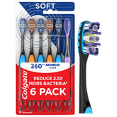 Colgate cepillo pack frente mostrando seis unidades y diseño práctico