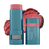 Colorescience botella frontal mostrando tono Pink Sky y protección SPF