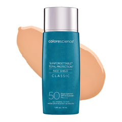 Colorescience frasco frontal mostrando diseño y tamaño práctico