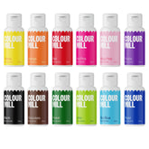 Colour Mill pack frontal mostrando los 12 frascos y colores vibrantes