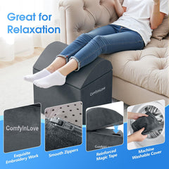 ComfyInLove detalle de la cremallera de la funda, fácil de desmontar y lavar