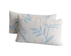 ComfySleep almohadas king frontales mostrando el paquete doble y soporte consistente