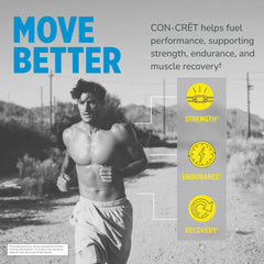 CON-CRET manos sosteniendo cápsulas para dosificación rápida y cómoda