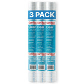 Con-Tact empaque frontal mostrando rollos transparentes y dimensiones claras