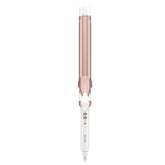 Conair vista frontal del rizador blanco y rosado para control preciso