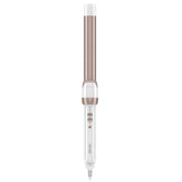 Conair rizador frontal blanco rosa dorado mostrando diseño y acabado elegante
