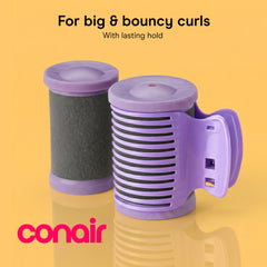 Conair textura aterciopelada de los rollos para protección y calor uniforme