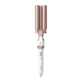 Conair triple barrel frontal mostrando diseño y beneficios de peinado